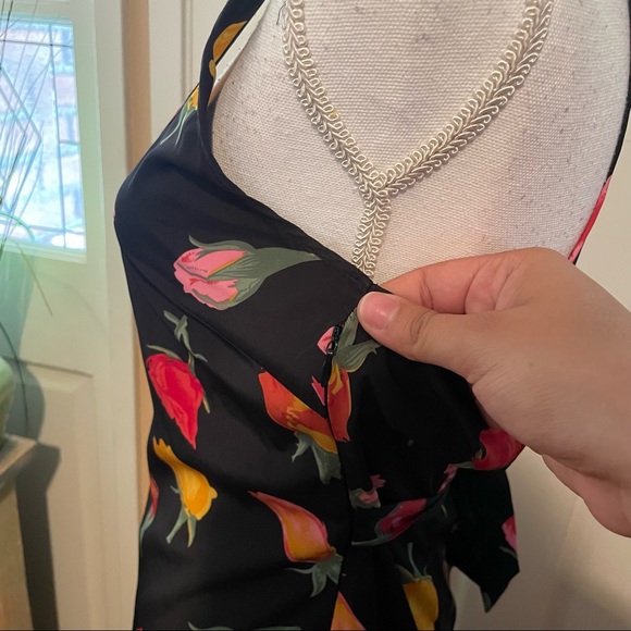 Reformed by Reformation Black Floral Dress - Picture 5 of 9